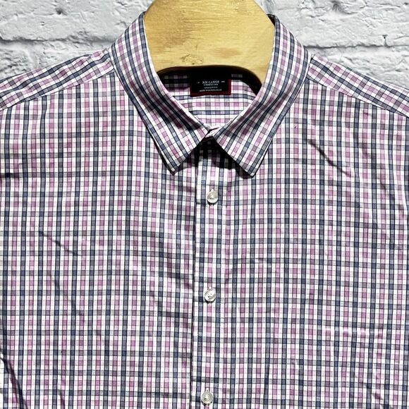 UNTUCKit Dolcetto WF Men Pink Long Sleeve Button Down Wrinkle Free Shirt Sz 2XL - Picture 4 of 9